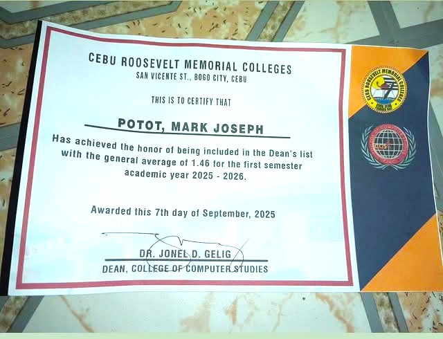Deans Lister 1st Year (2nd Semester)