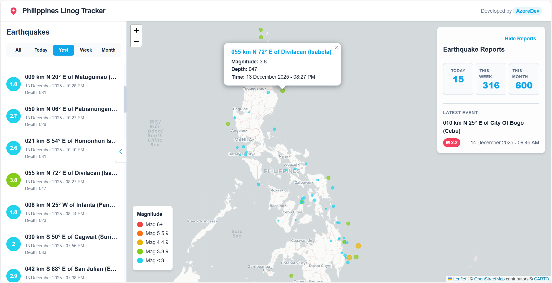 Philippines Linog Tracker