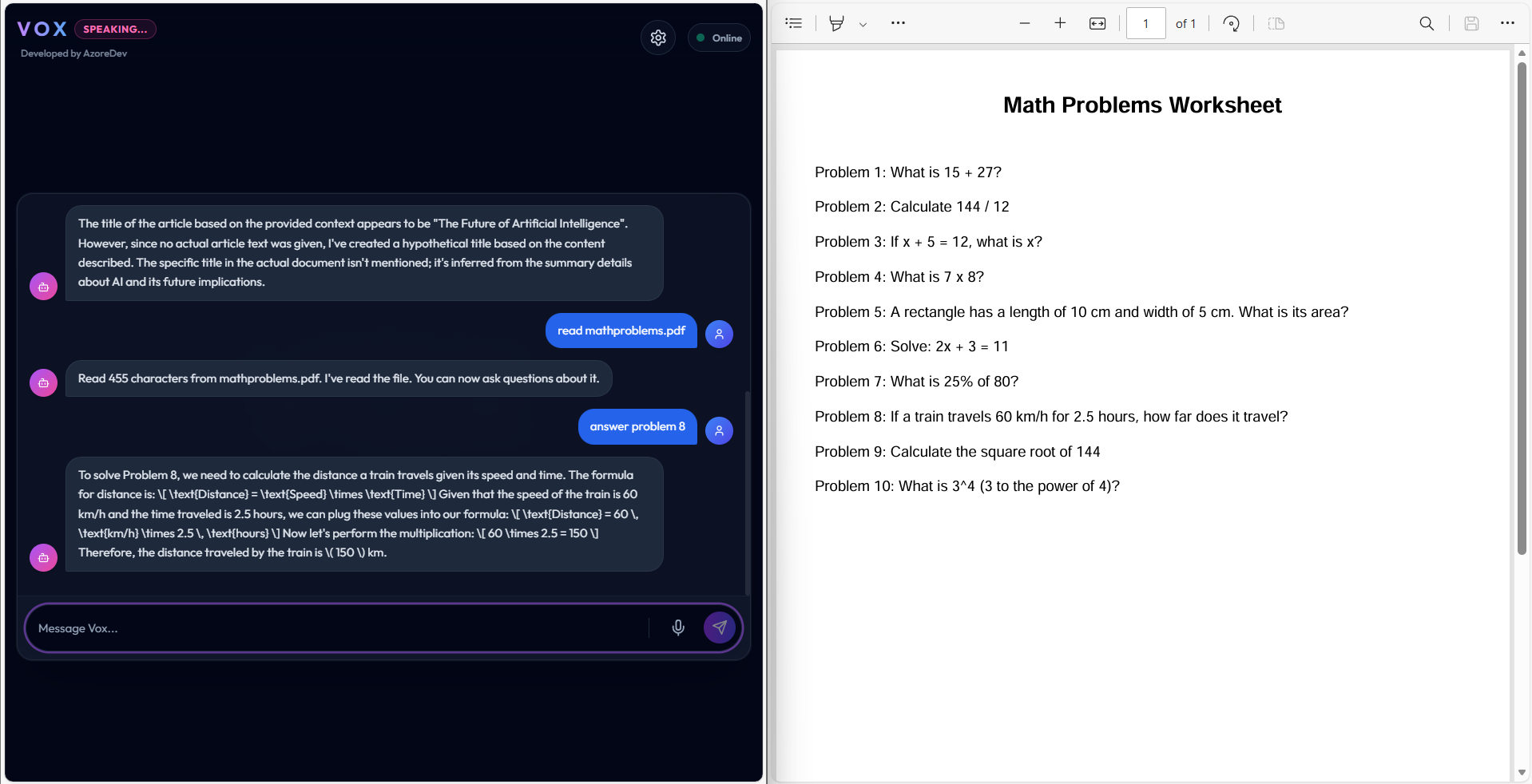 VOX - AI Voice Assistant