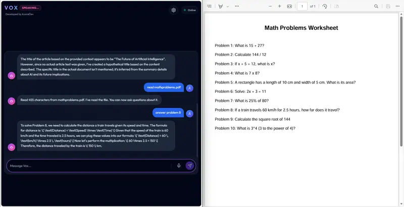 VOX - AI Voice Assistant